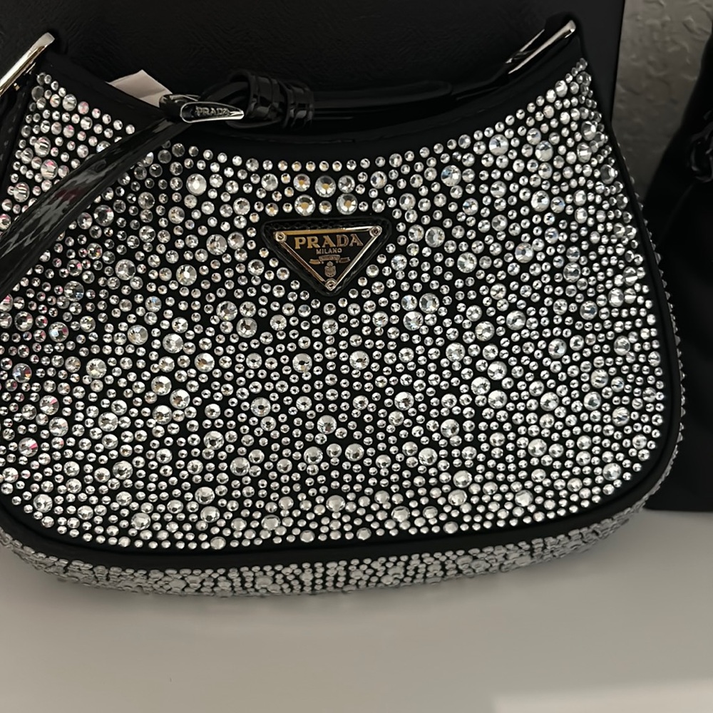 Prada Cleo satin bag brand new only used once